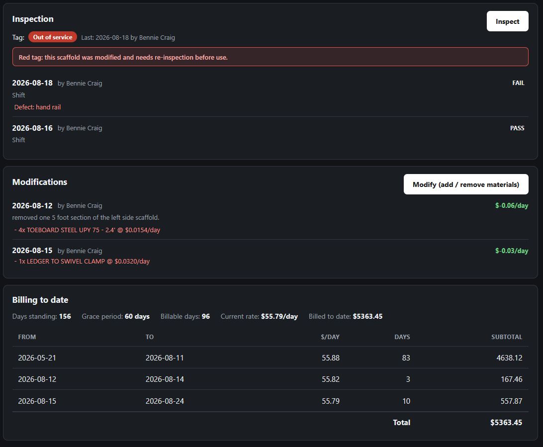 Scaffold Tracker screenshot 3