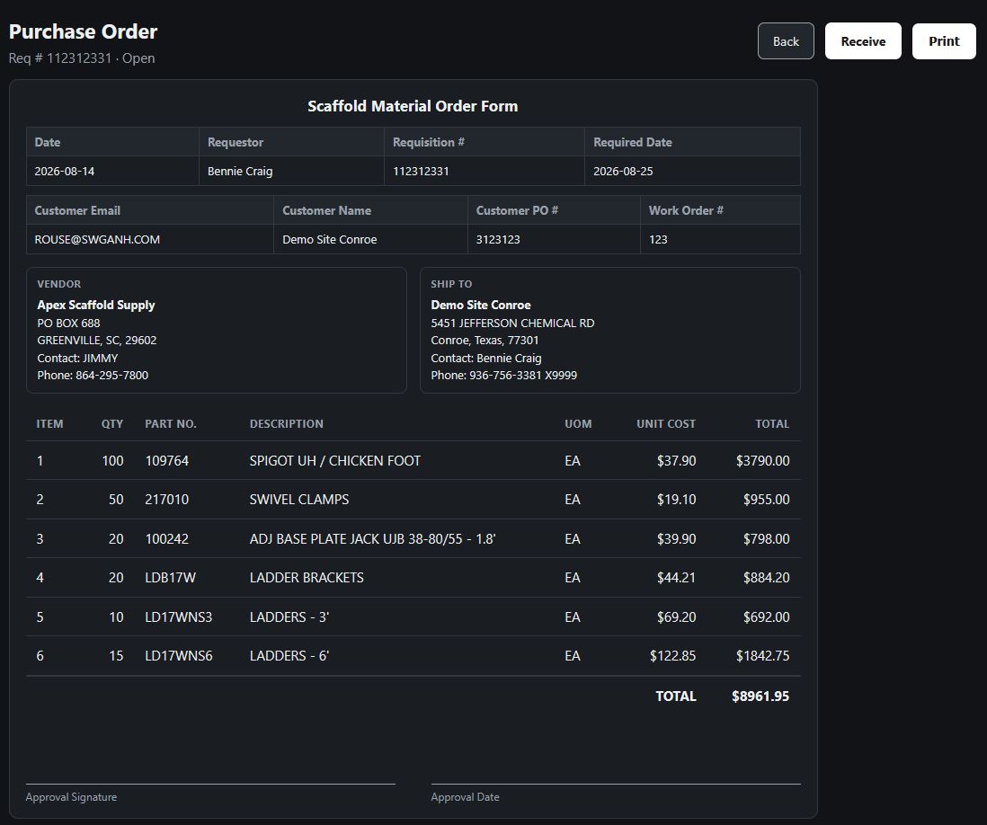 Scaffold Tracker screenshot 4